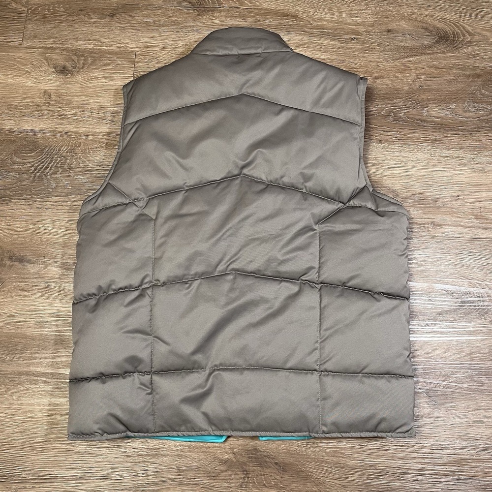 Oakley Command Reversible Puffer Vest Gray Mens Size Large Y2k Insulated Winter View 4